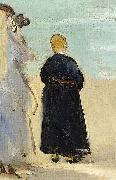 Edouard Manet Sur la plage de Boulogne France oil painting artist
